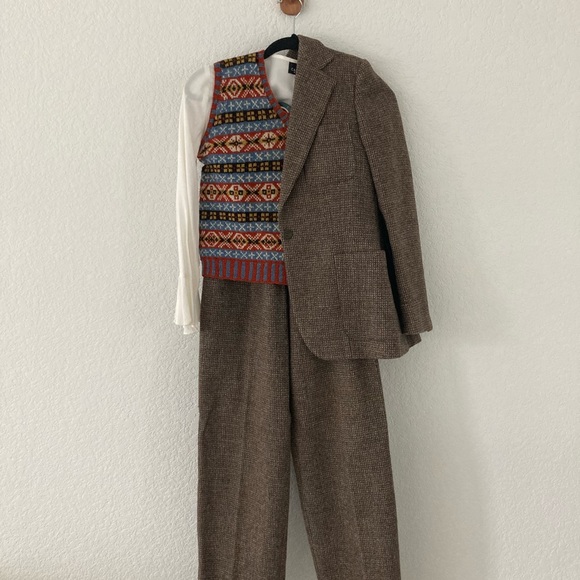 Gender Neutral 100% Wool Fair Isle Sweater Vest - Picture 5 of 5